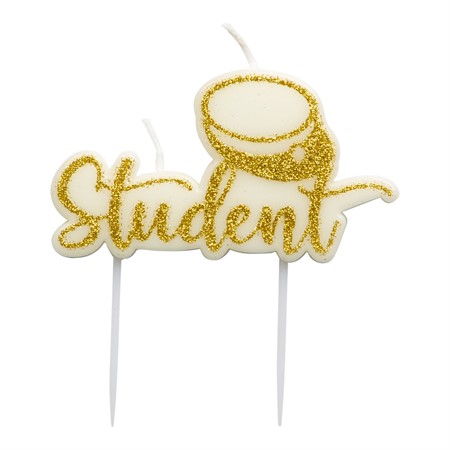 Tårtljus | 1-pack | "Student" och studentmössa