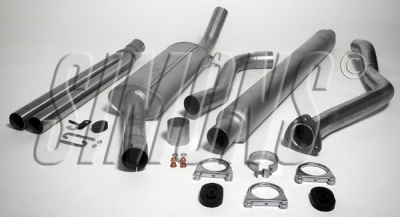 2,5"" sportavgassystem 900 81-88 Turbo. Helsats