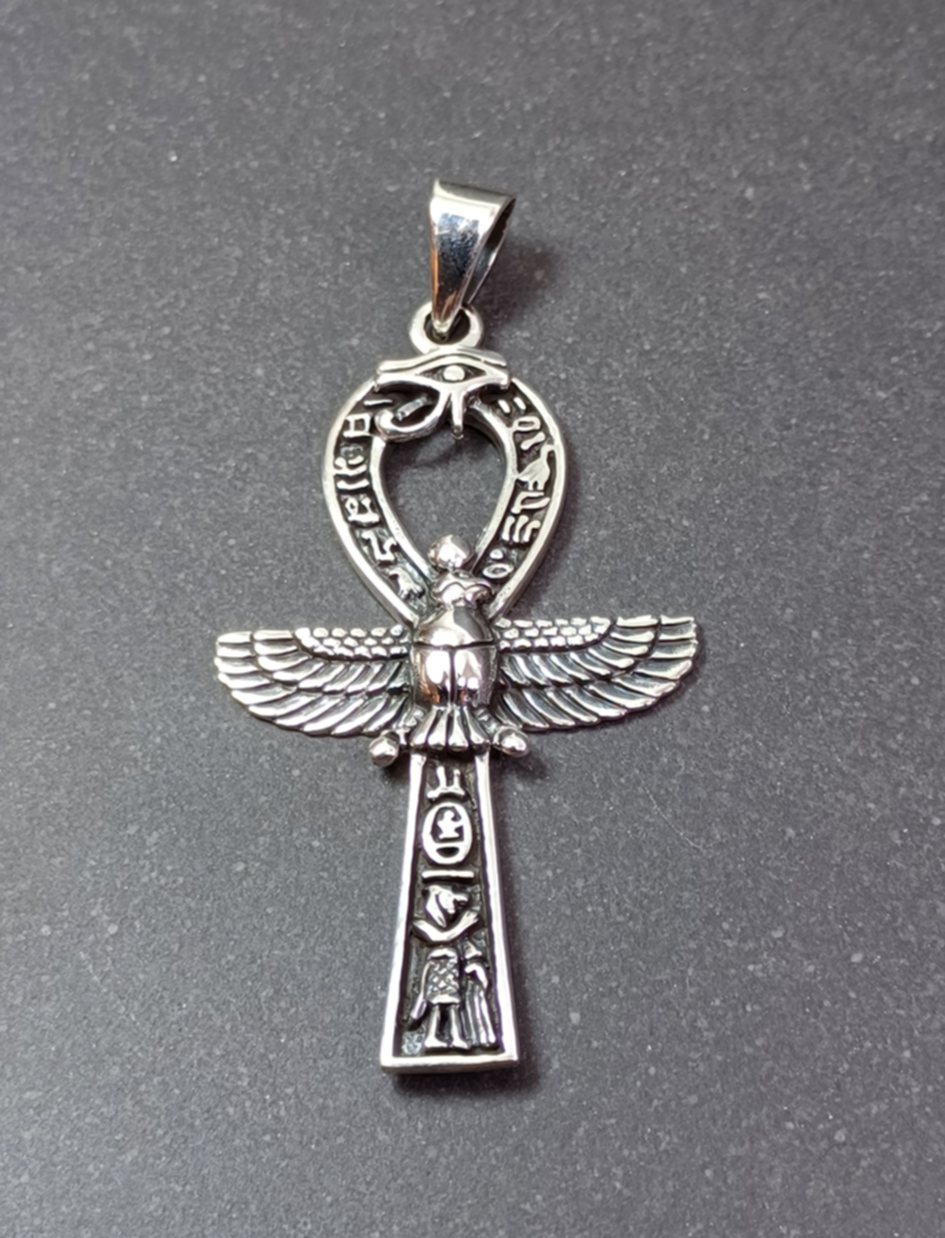 Ankh Kors hänge i silver