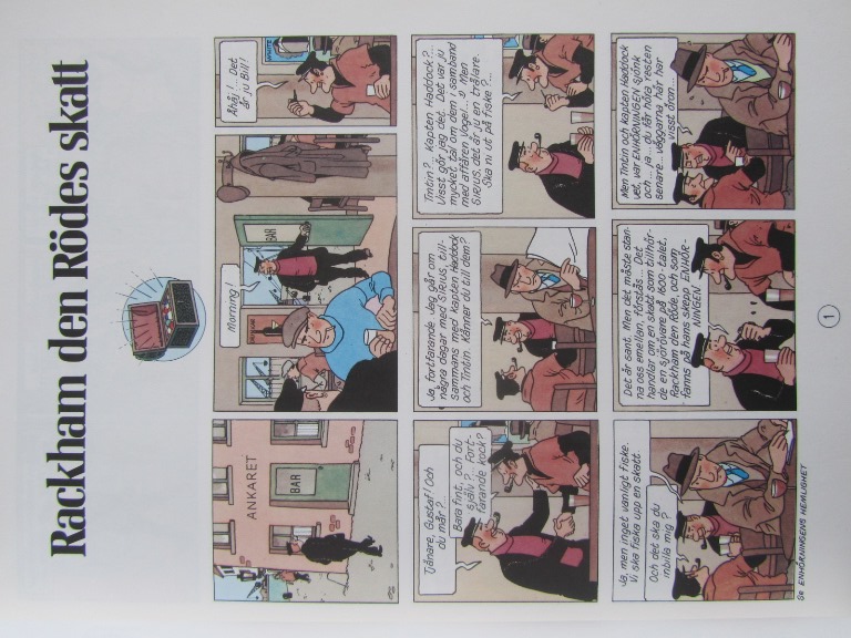 Tintin 12 Rackham den Rödes skatt 11:e uppl. 1995  - 3