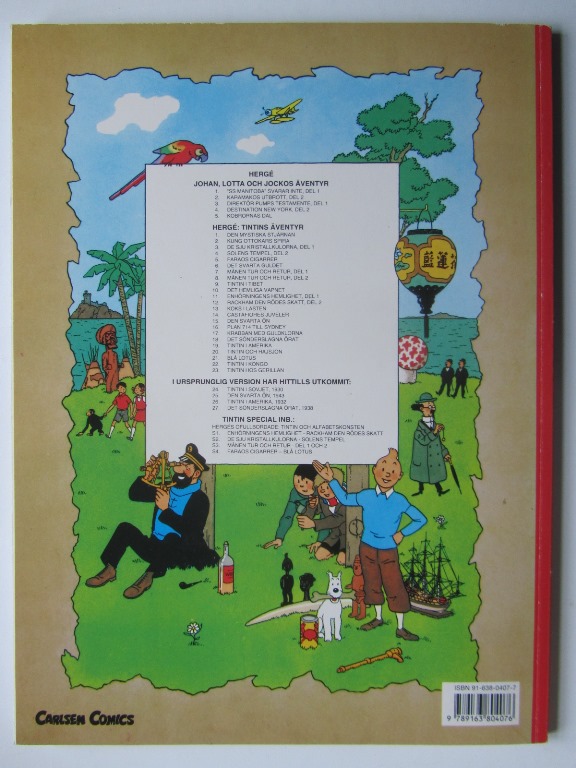 Tintin 12 Rackham den Rödes skatt 11:e uppl. 1995  - 2
