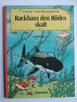 Tintin 12 Rackham den Rödes skatt 11:e uppl. 1995 