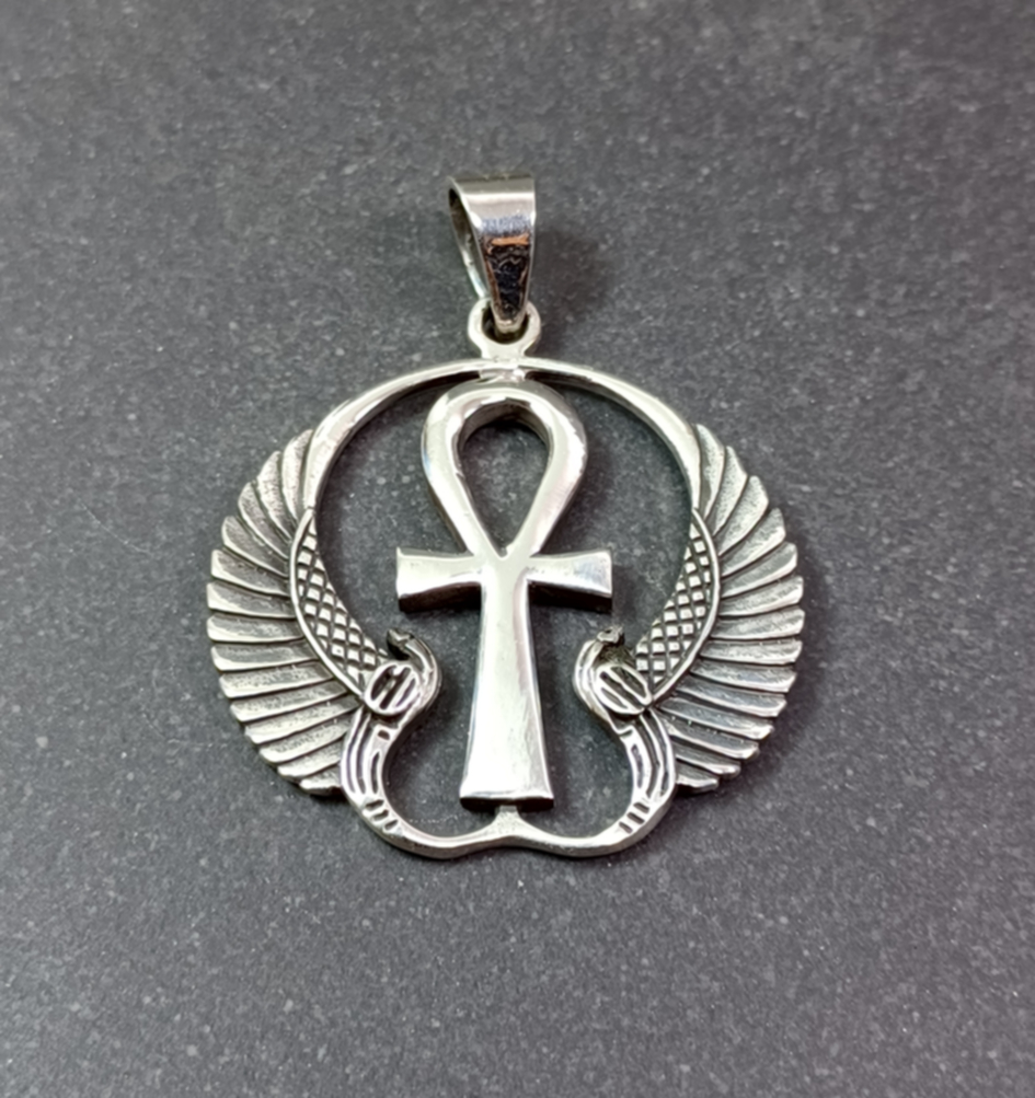 Ankh Kors hänge i silver