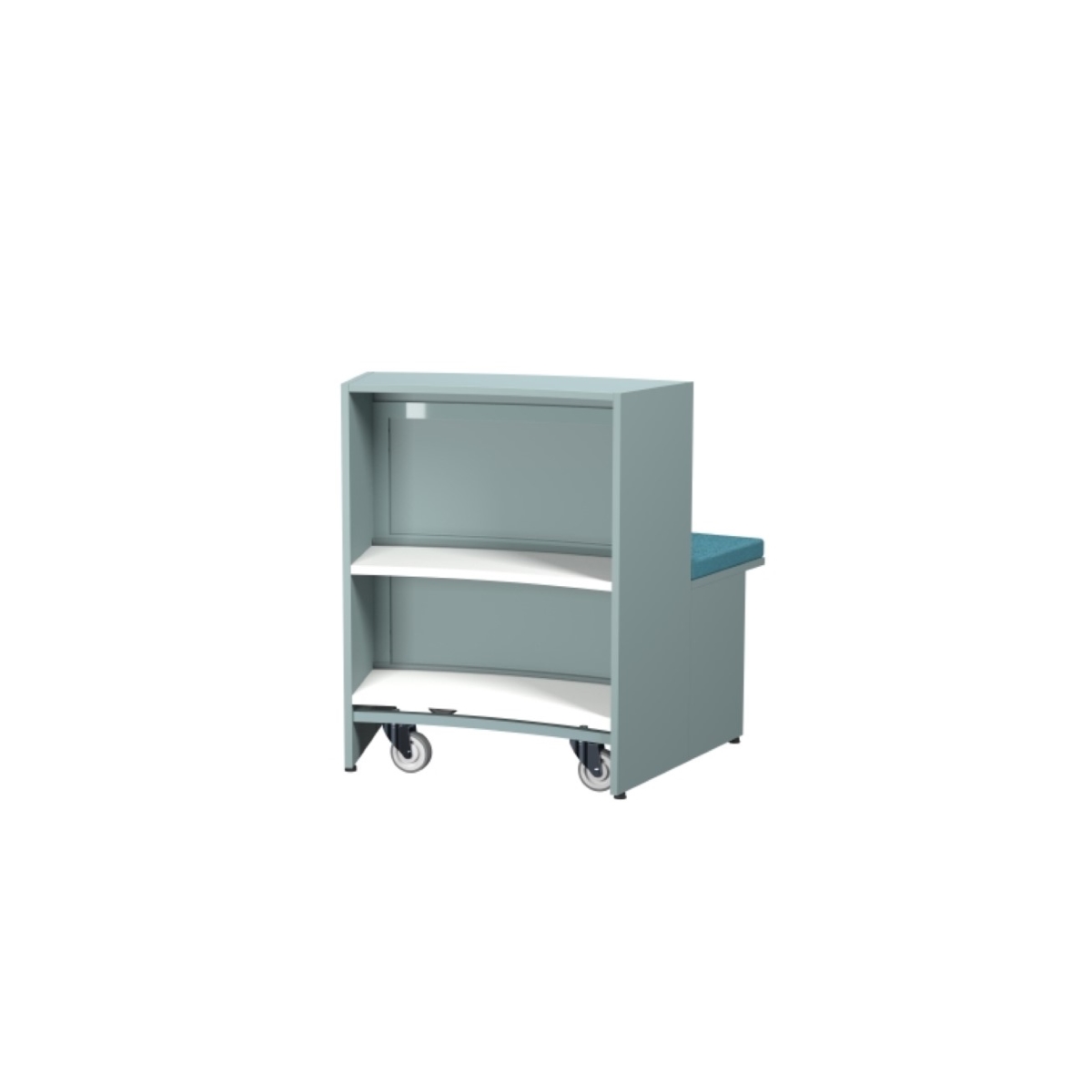 Atlas modulsofa for bibliotek, utside H950