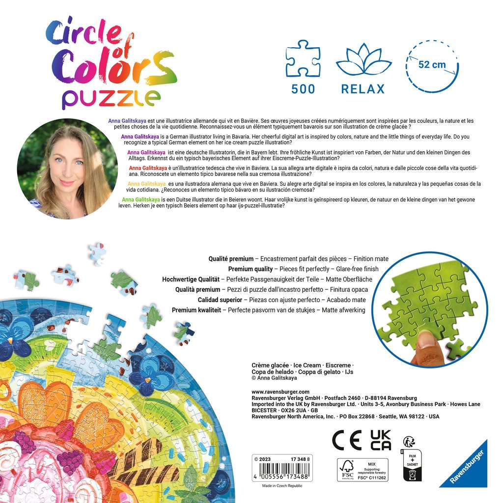 Circle of Colours- Ice Cream 500 Bitar Ravensburger - 3