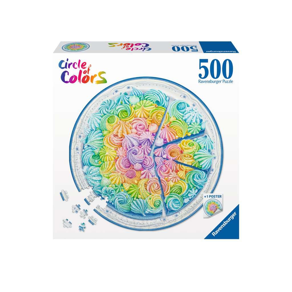 Circle of Colours-Rainbow Cake 500 Bitar Ravensburger - 2