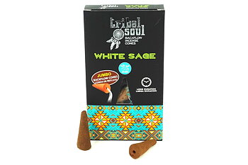 Tribal Soul Backflow Rökelsekoner - White Sage /Vit Salvia