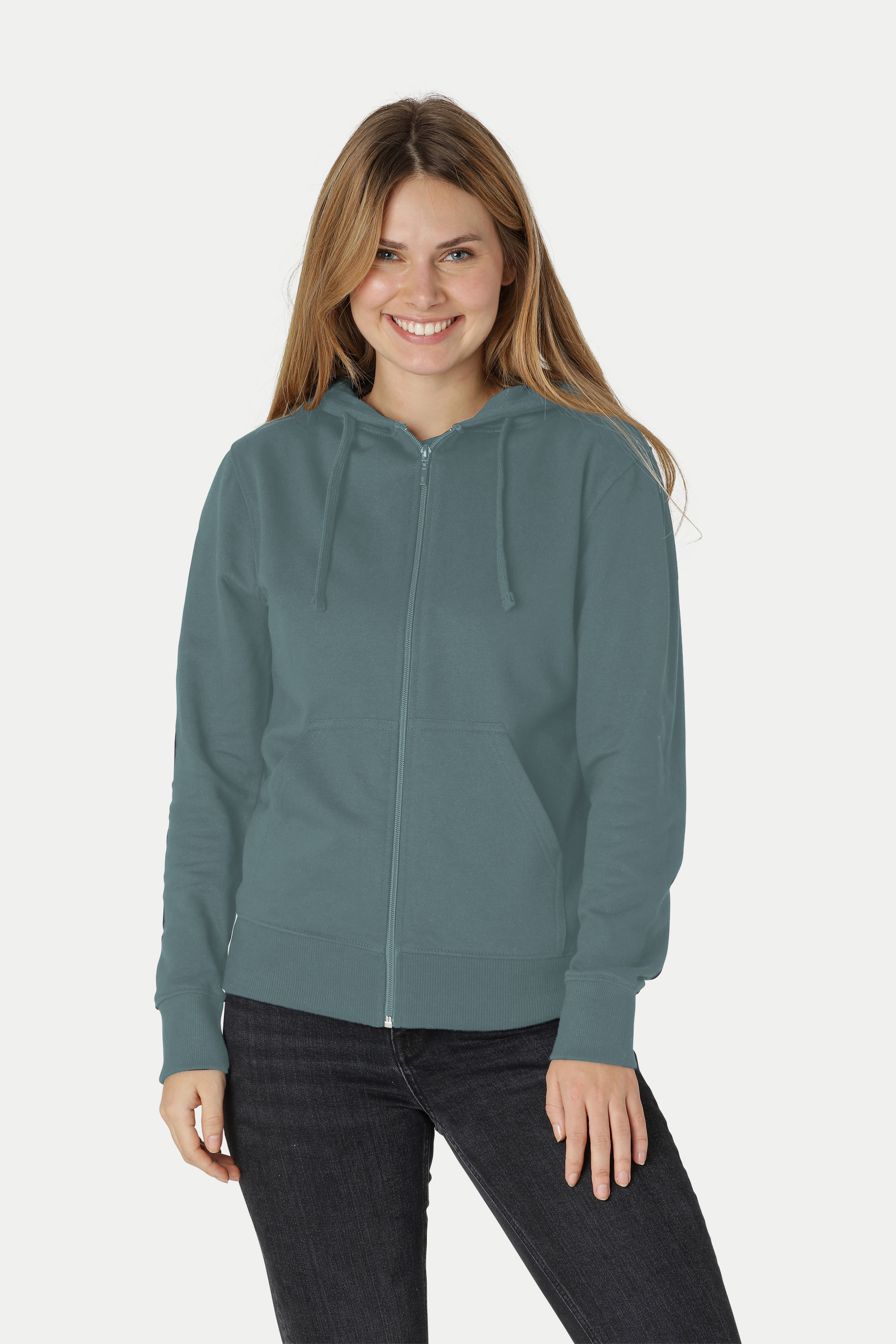 Neutral - Hoodie/Hoodtröja med dragkedja - Dam - Fairtrade, EKO & GOTS - 25 olika färger - 24