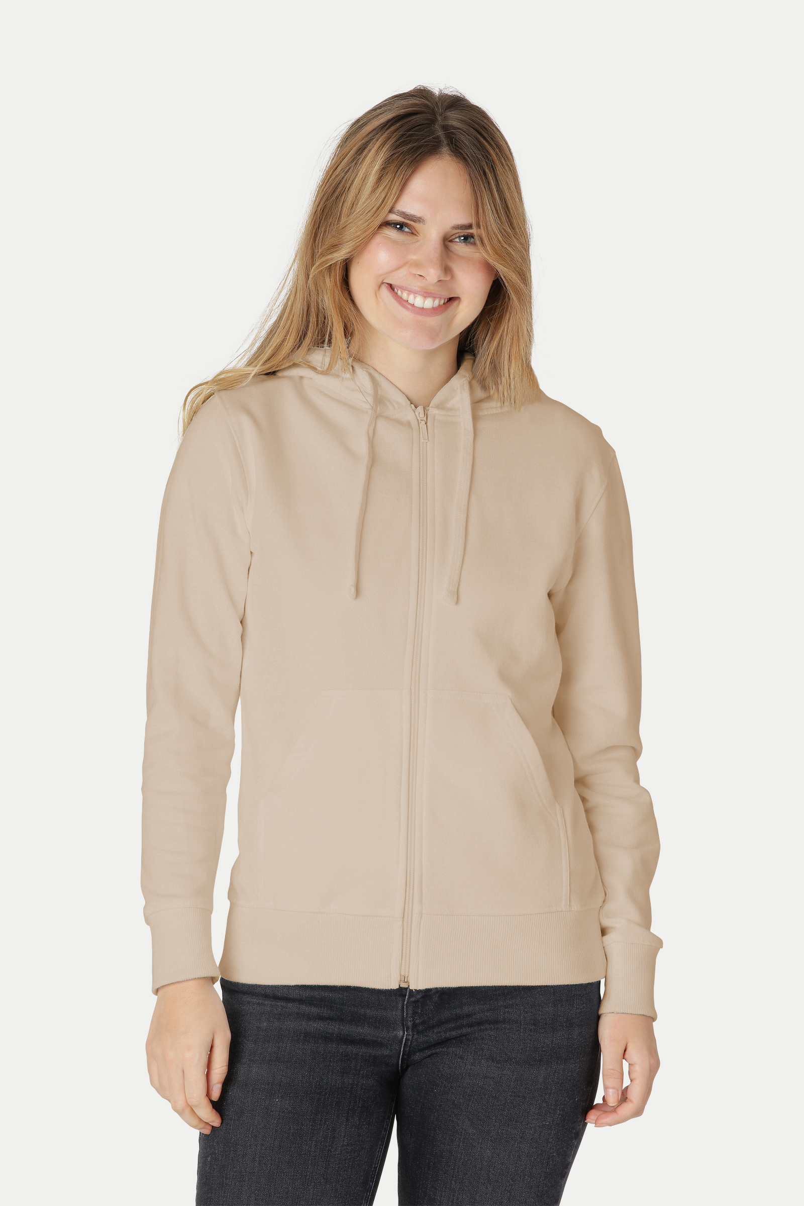 Neutral - Hoodie/Hoodtröja med dragkedja - Dam - Fairtrade, EKO & GOTS - 25 olika färger - 22