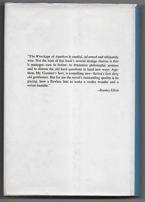 The Wreckage of Agathon By John Gardner HC VF- First Edition