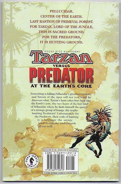 Tarzan Versus Predator: At The Earth's Core TP VF+ Solblekt på ryggen