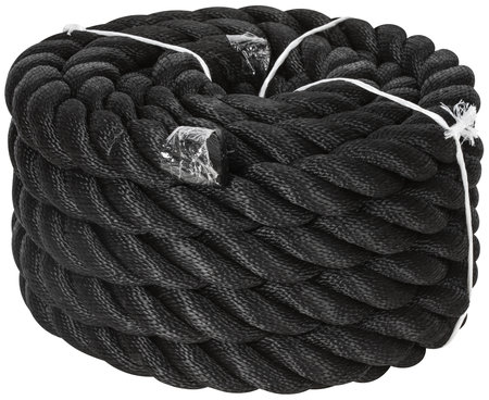 Mökki-räcke rep 36mmx10m svart pp-multifilament