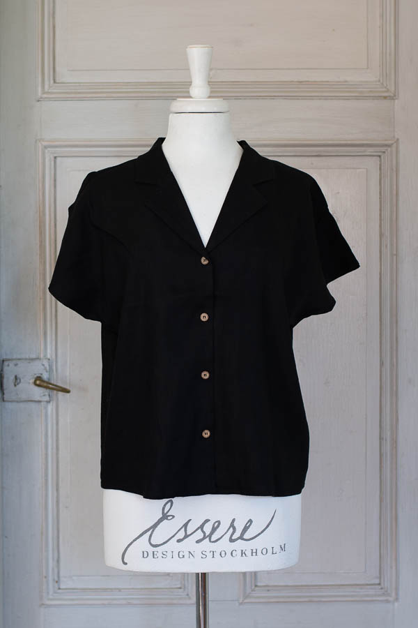 Pulz - Luca Wing Sl Shirt Black Beauty