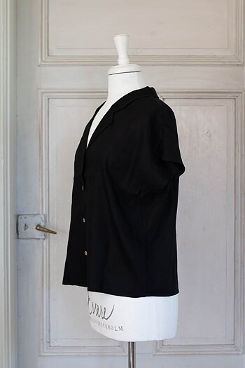 Pulz - Luca Wing Sl Shirt Black Beauty