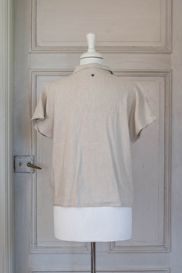 Pulz - Luca Wing Sl Shirt Sandshell Melange - 3