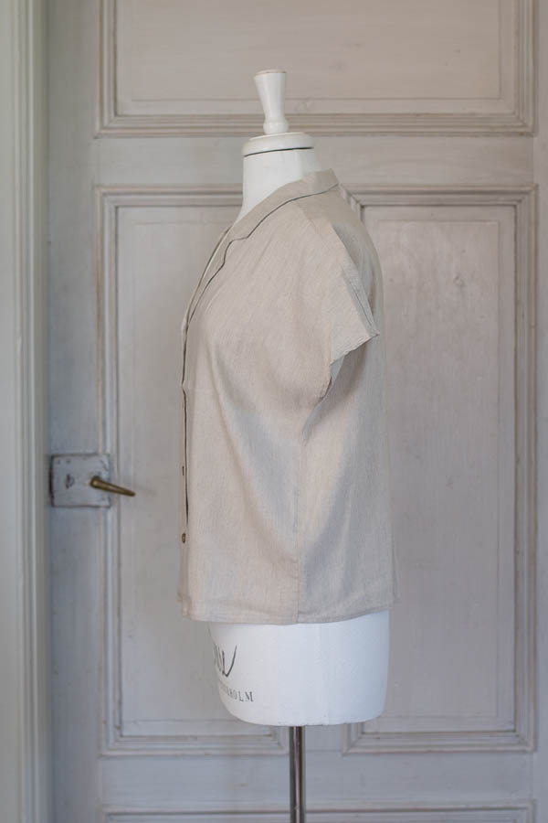 Pulz - Luca Wing Sl Shirt Sandshell Melange - 2