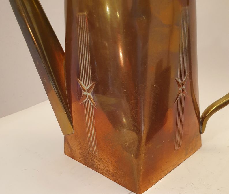 Coffee set copper art noveau - 4
