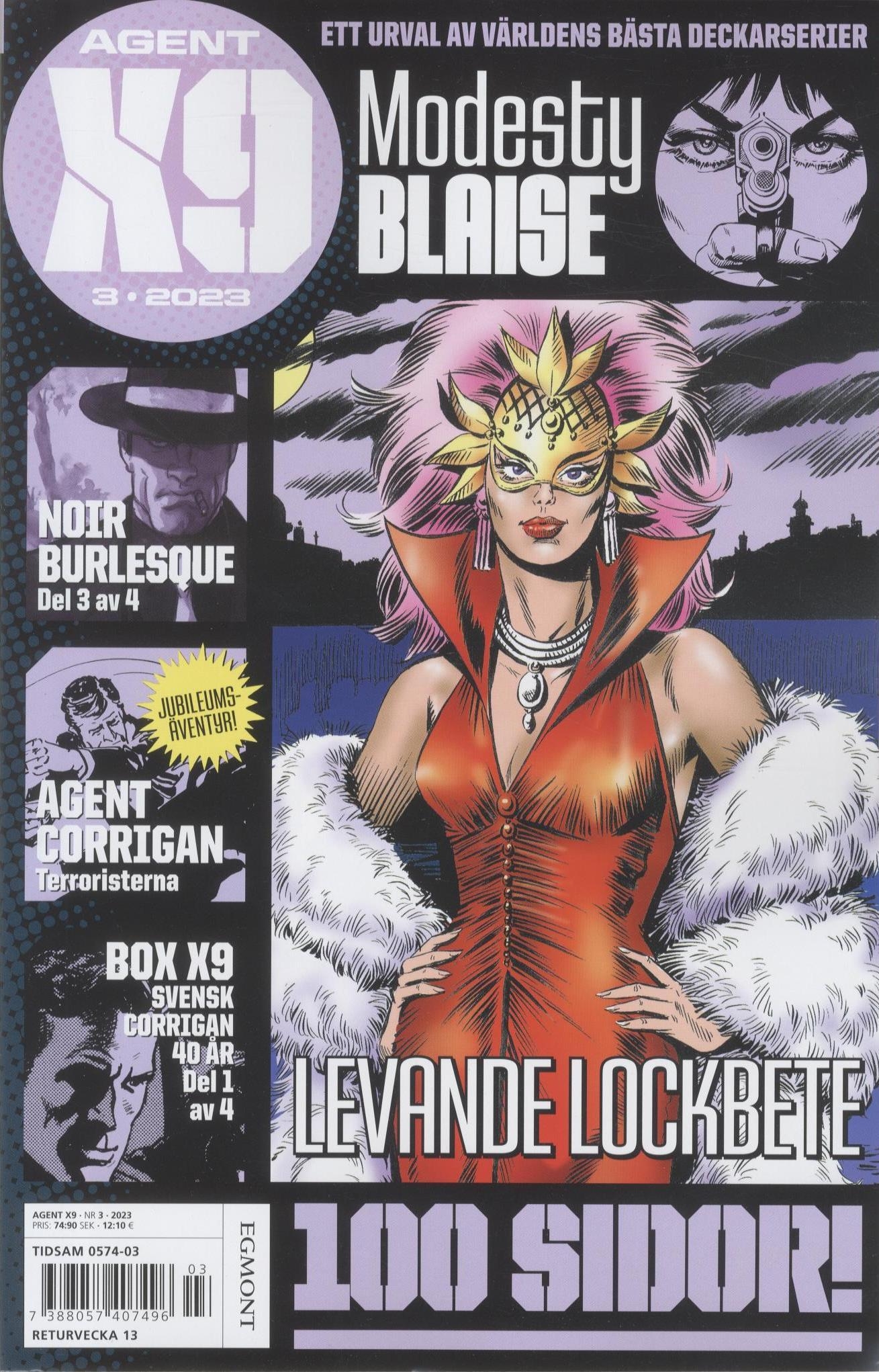 Agent X9 nr 3 2023, Modesty Blaise - Levande lockbete