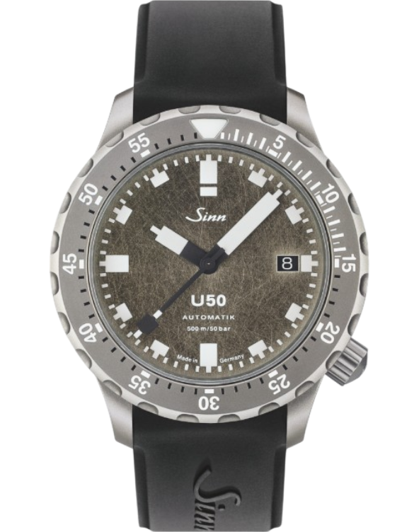 1050.034 Sinn U50 DS integrerat silikonband svart