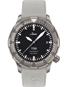 1052.010 Sinn T50 Tegimenterad integrerat silikonband grå