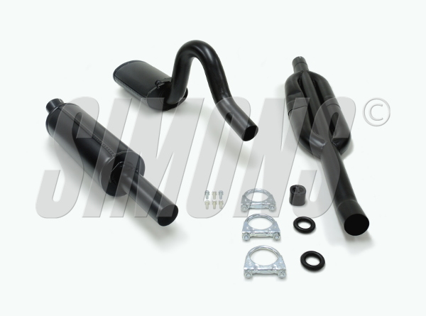 2,5"" sportavgassystem Ascona/Manta B. Halvsats racesystem