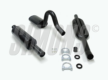 2,5" sportavgassystem Ascona/Manta B. Halvsats racesystem
