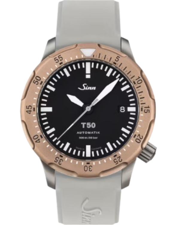 1052.020 Sinn T50 GBDR integrerat silikonband grå