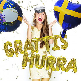 Student kit guld - Grattis & Hurra