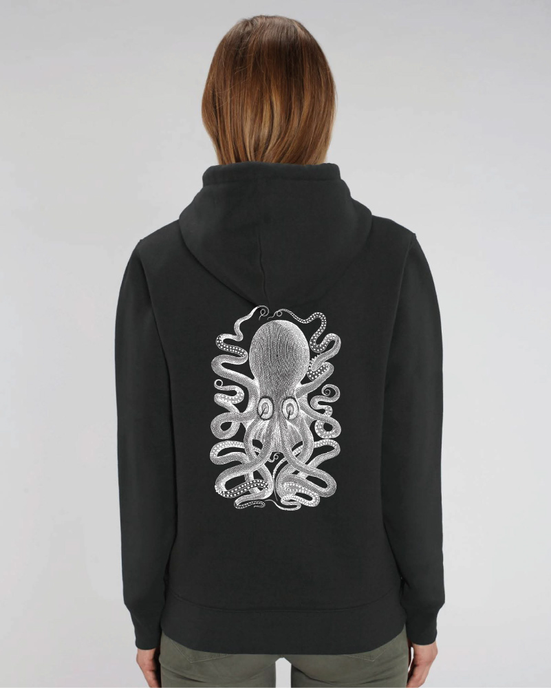 Black Hoodie Octopus  - 3