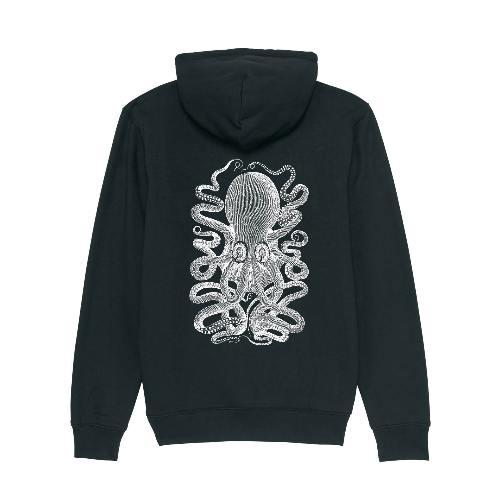 Black Hoodie Octopus 