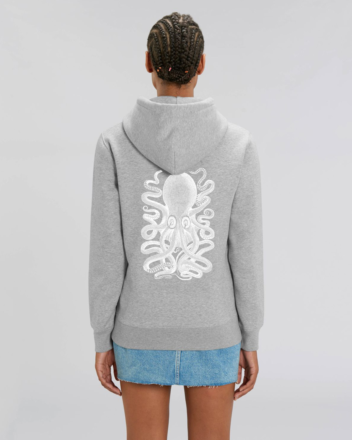 Grey Hoodie Octopus  - 3