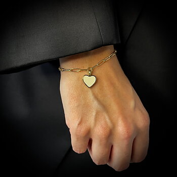 Noble Heart Armband Ivory/Gold