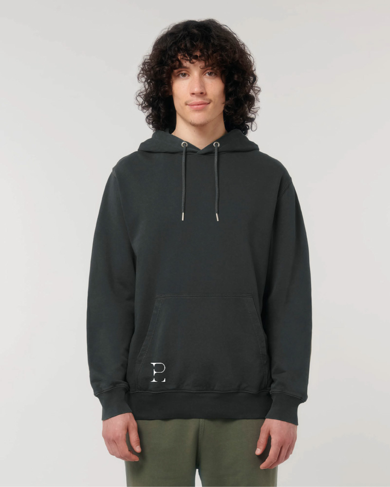 Black Vintage Hoodie Octopus  - 3