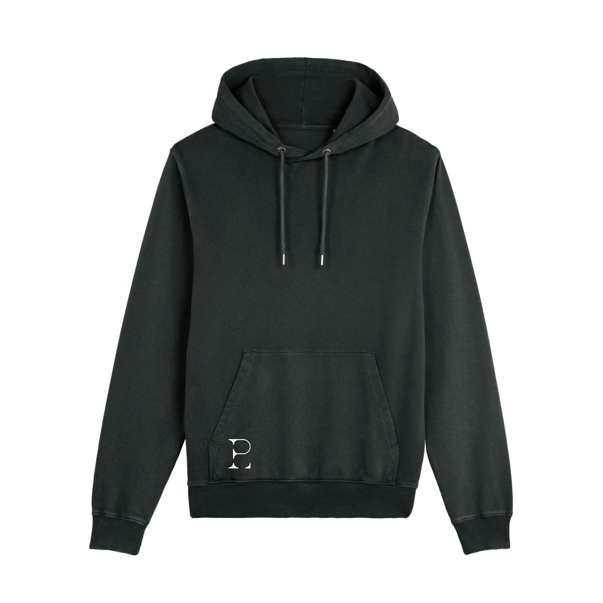 Black Vintage Hoodie Octopus  - 2