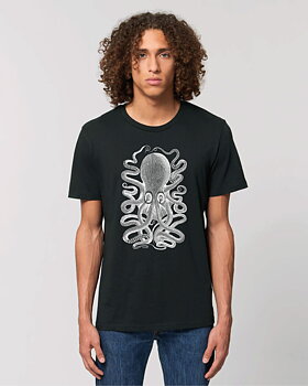 Black T-shirt Octopus