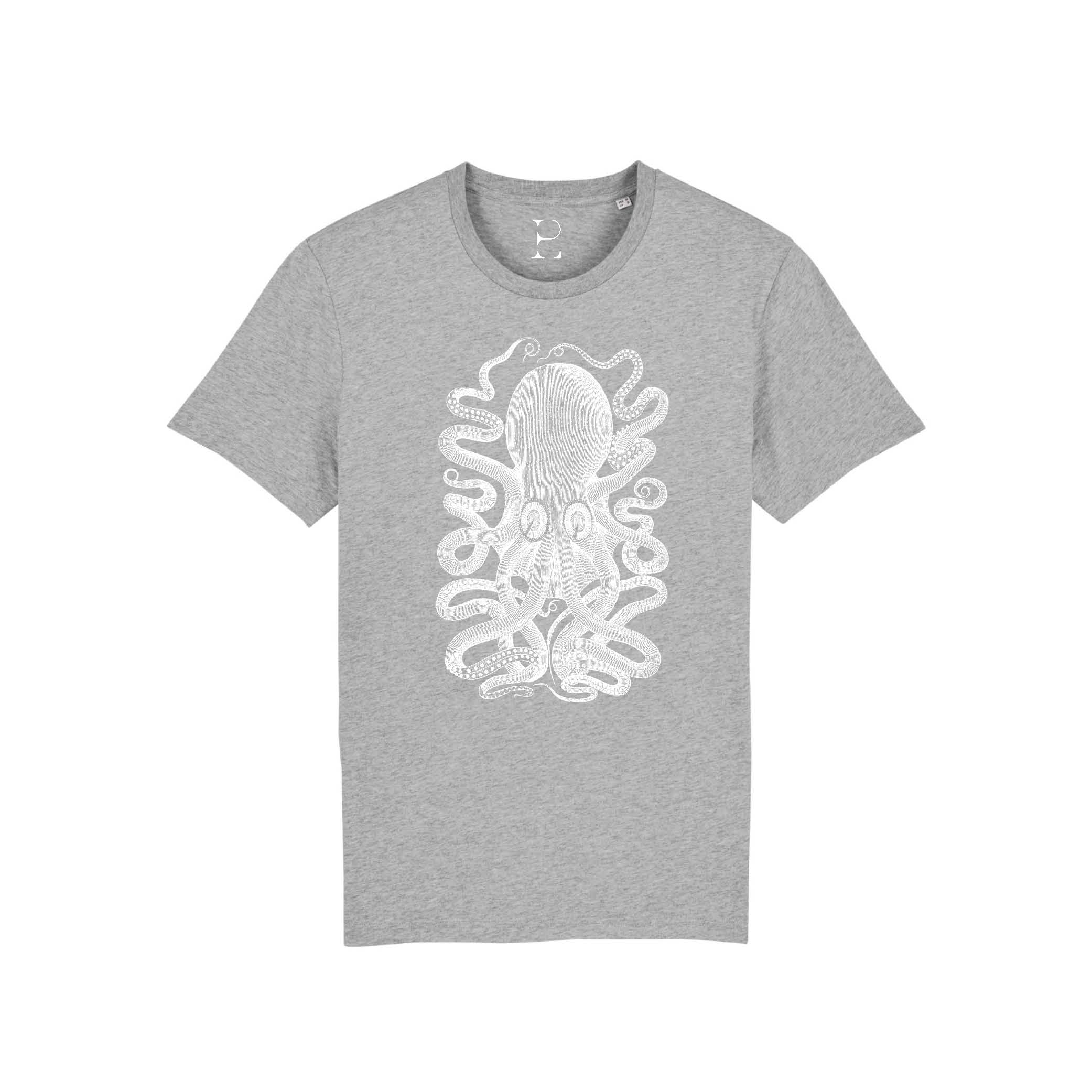 Grey T-shirt Octopus
