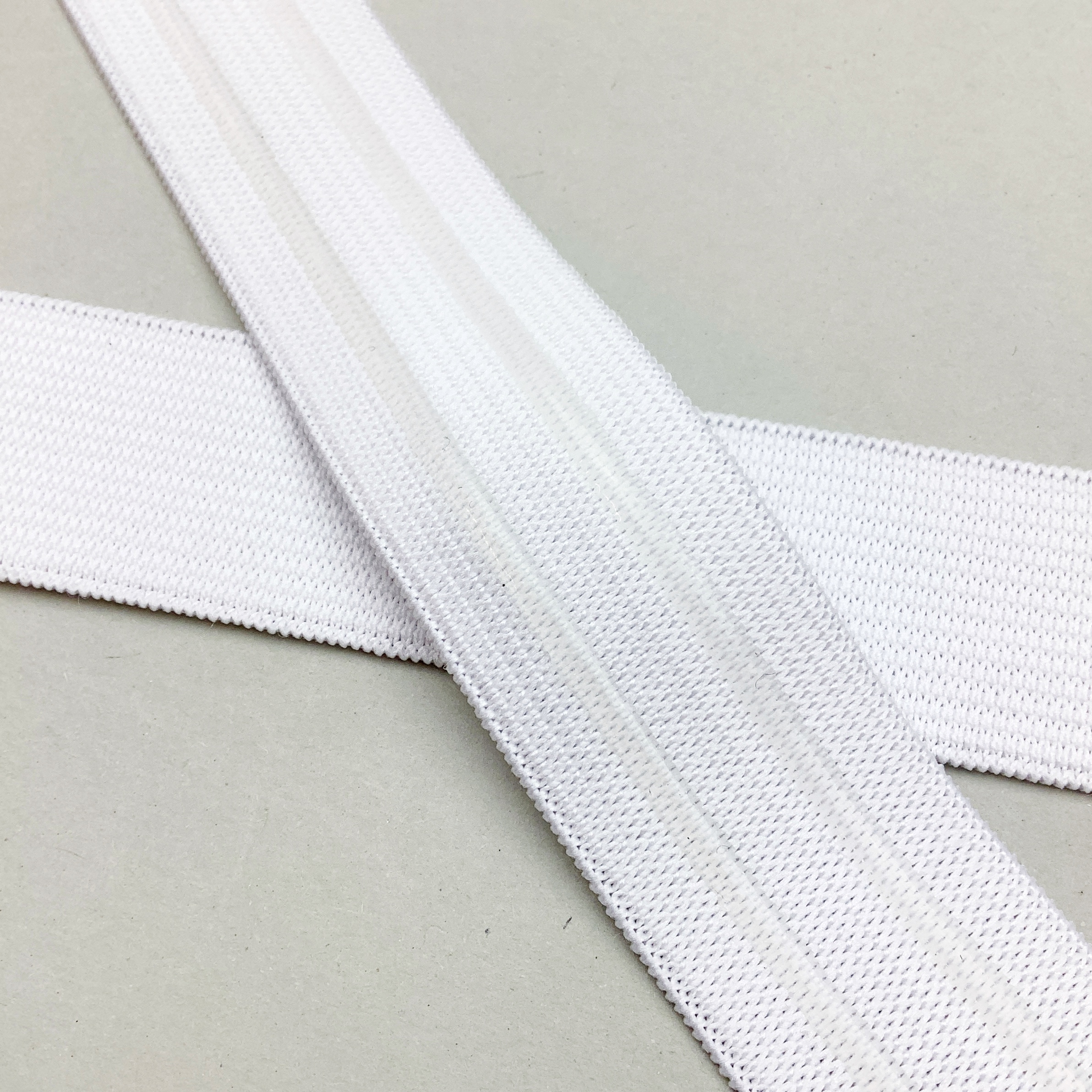 Resår med silikon Vit 25mm - MT6625 - 2