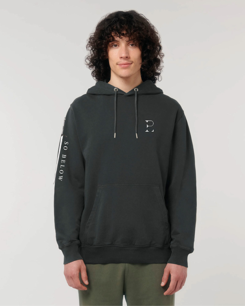Black Vintage Hoodie Sword - 2