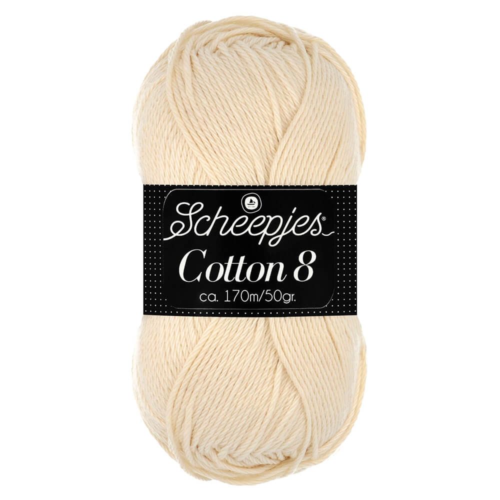 Scheepjes Cotton 8 - 501 (502 passar perfekt till bananskivan)