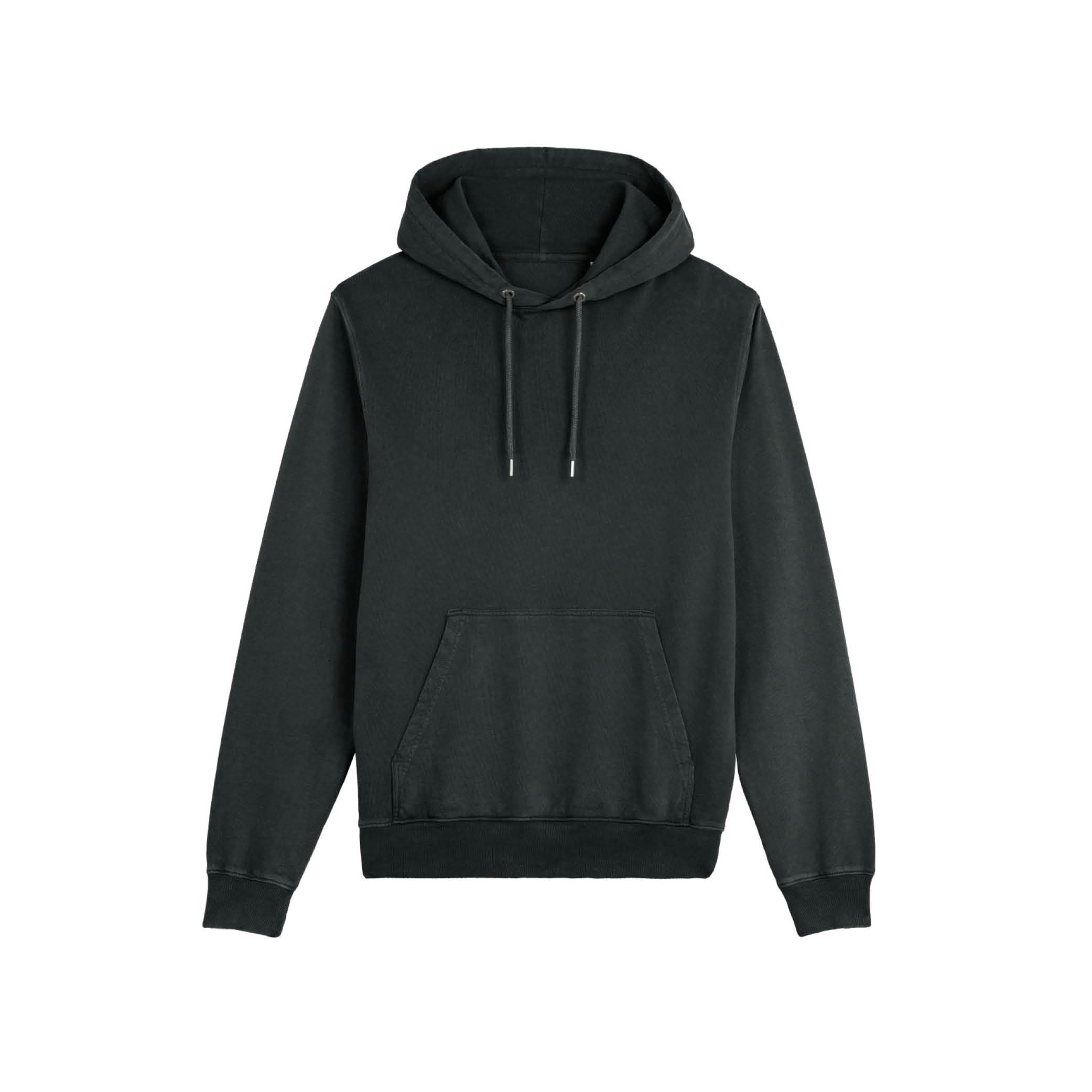 Black Vintage Hoodie Logo - 2