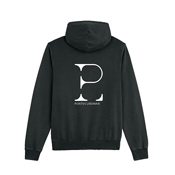 Black Vintage Hoodie Logo