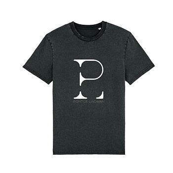 Black Vintage T-shirt Logo