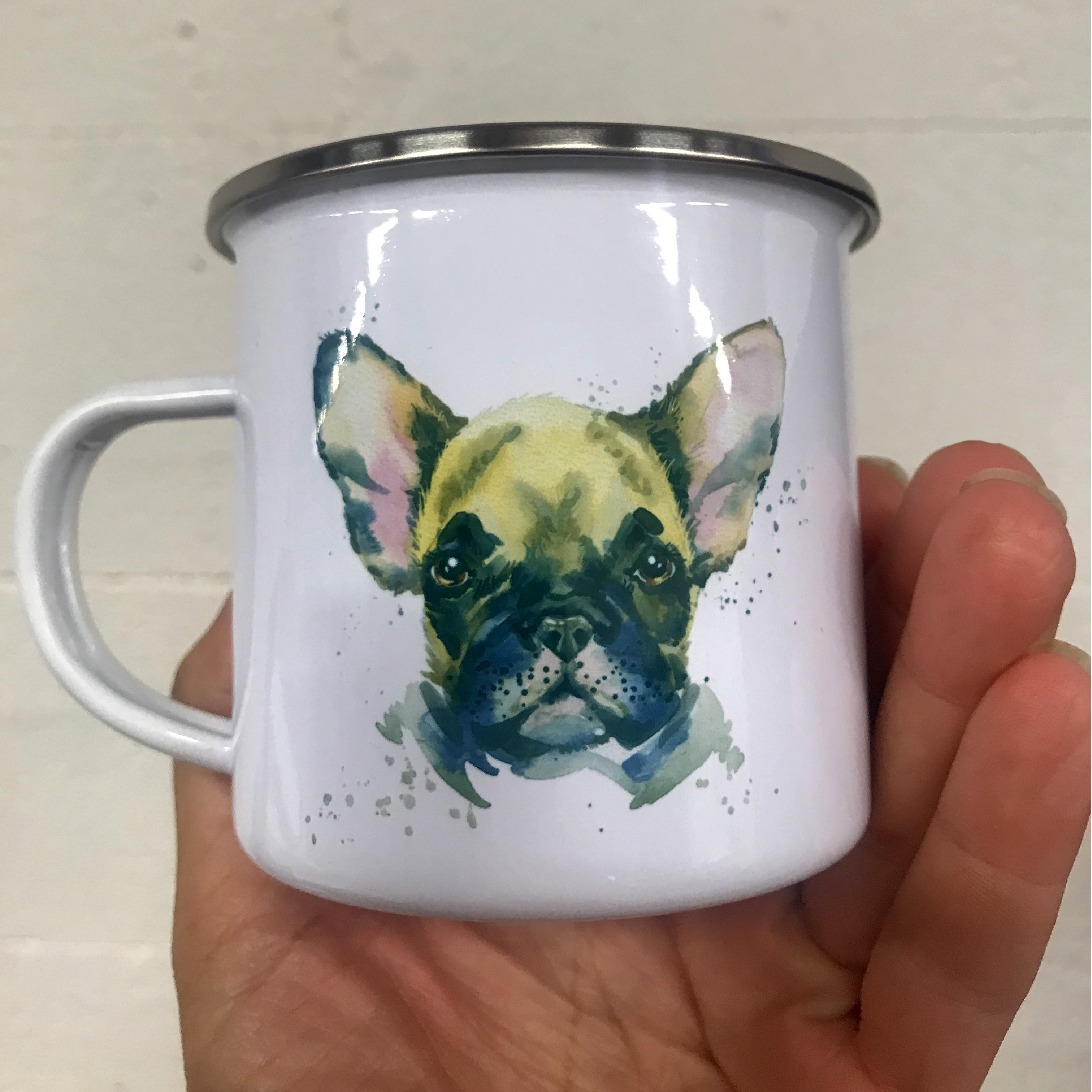 Emaljmugg Akvarell Fawn
