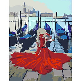 Painting by numbers - Embankment of Venice