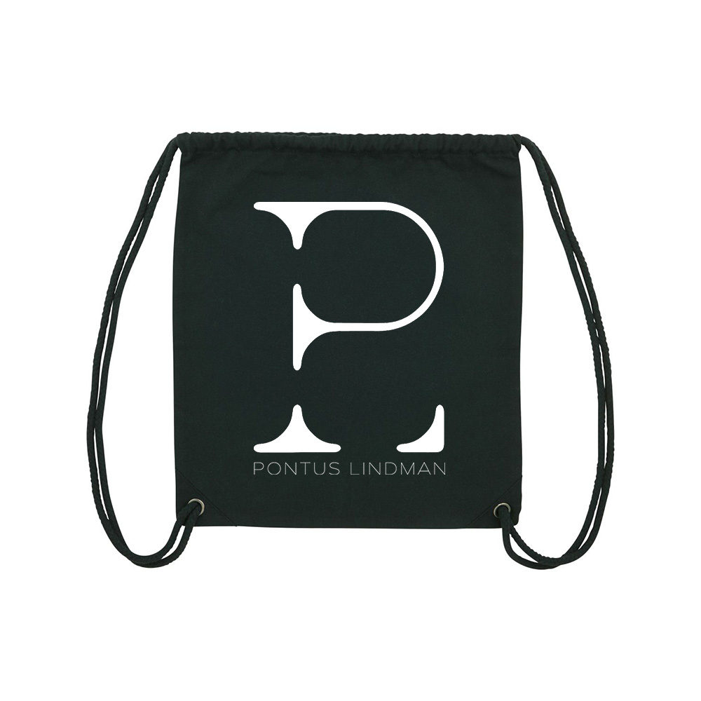 Black Gym Bag Logo