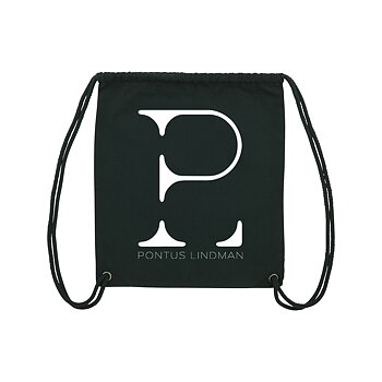 Black Gym Bag Logo