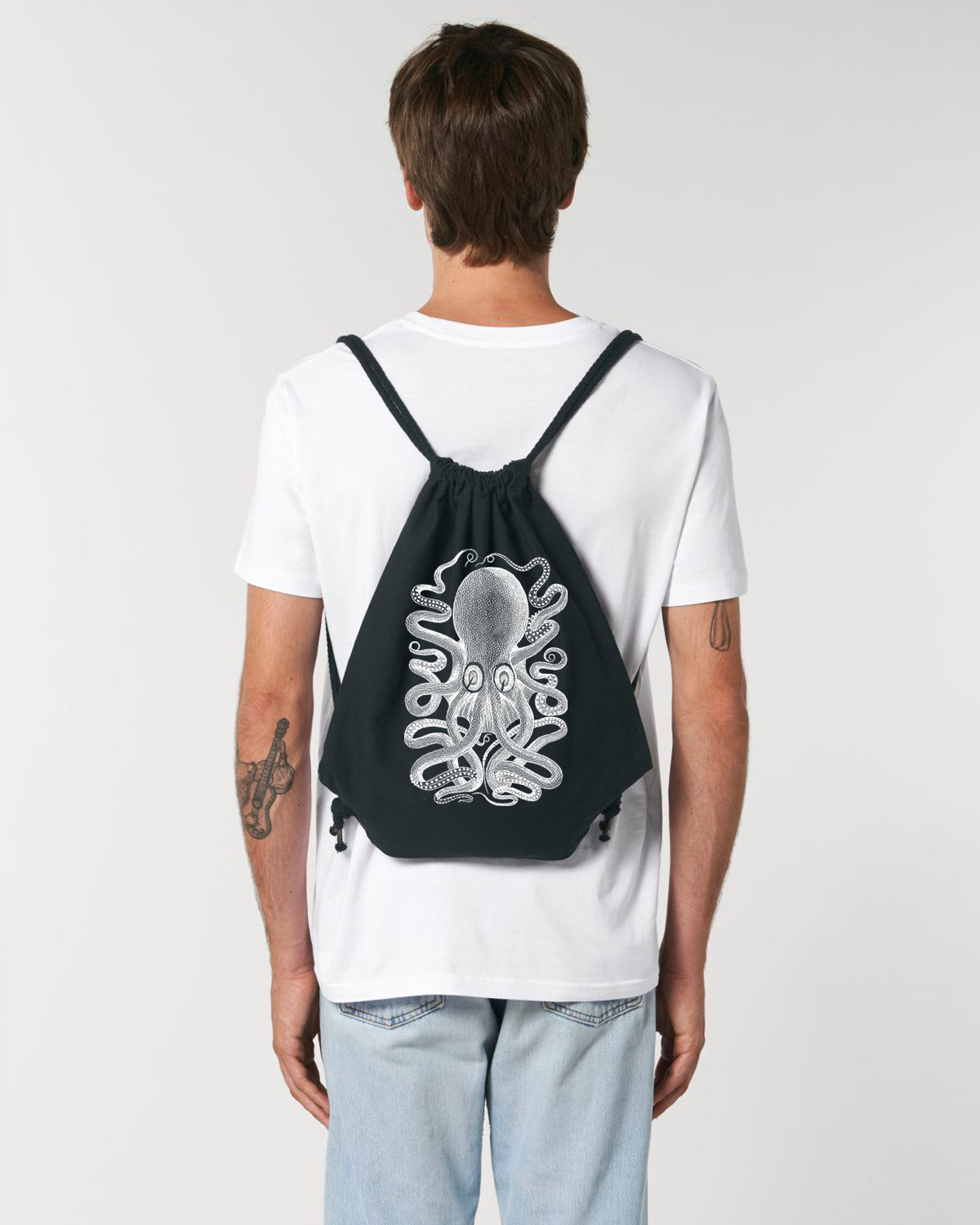Black Gym Bag Octopus - 2