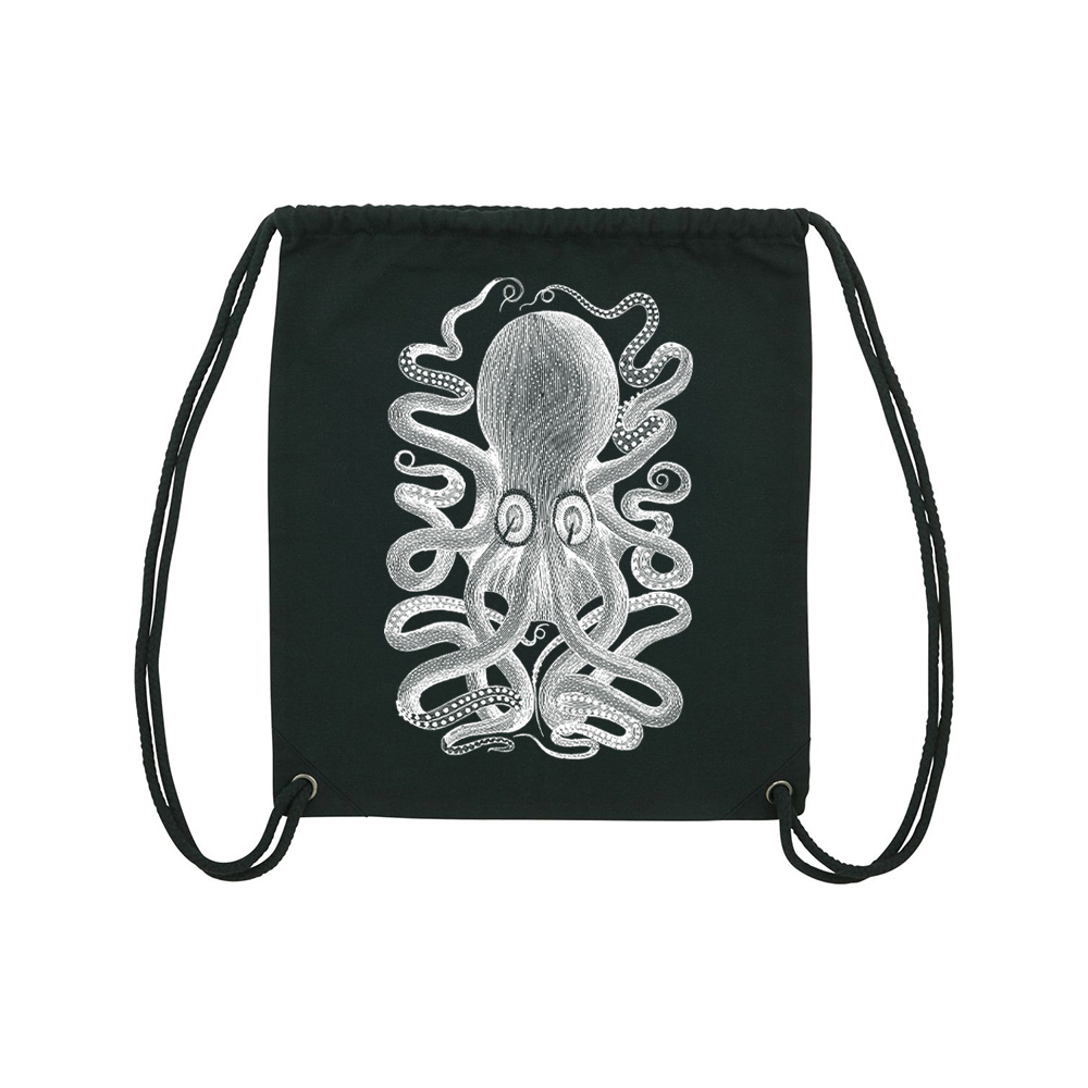 Black Gym Bag Octopus