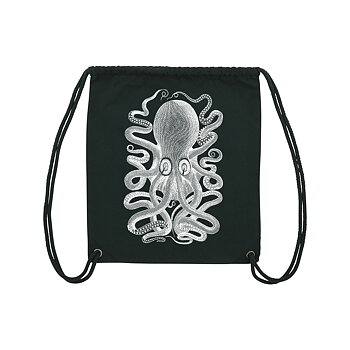 Black Gym Bag Octopus