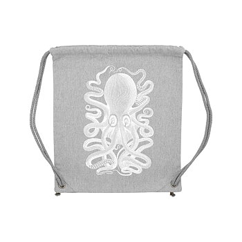 Grey Gym Bag Octopus